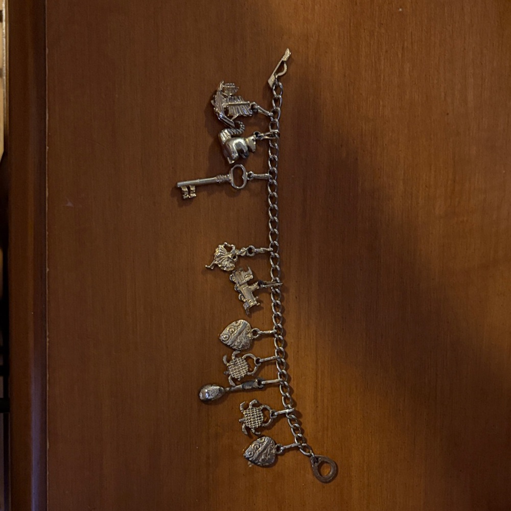 Vintage Silver Charm bracelet